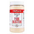 Triple 9 999 Pork Injection container on a white background