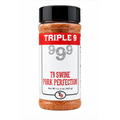 Triple 9 999 pork seasoning jar on a white background