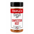 Triple 9 Competition Beef seasoning jar on a white background