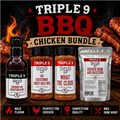 Triple 9 BBQ Chicken Bundle with various products on a dark background